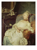 Napping Girl Giclee Print by Jean Francois Colson
