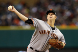 Detroit, MI - October 28: Detroit Tigers v San Francisco Giants - Matt Cain Photographic Print by Ezra Shaw