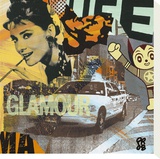 Glamour Stretched Canvas Print by Paul Raynal