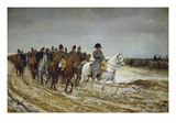 Napoleon on Campaign Followed by Marshals Ney and Berthier, Generals Drouot, Gourgaud and Flahaut Giclee Print by Ernest Meissonier