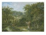 Wooded Landscape, 1779 Giclee Print by Salomon Gessner