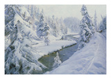 Winter Landscape, St. Moritz, 1930 Giclee Print by Peder Moensted