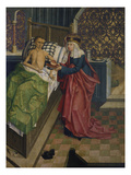 Altar des Nikolaus Puchner. die Selige Agnes Pflegt Einen Kranken Giclee Print by  Master of Kreuzberg