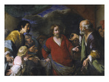 Tribute Money, about 1630 Giclee Print by Bernardo Strozzi