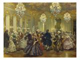 Hofball Im Schloss Reinsberg Giclee Print by Adolph von Menzel