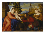 Maria Mit dem Kinde Sowie Den Hll.Rochus Und Aurea() Giclee Print by Palma Il Vecchio 