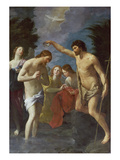 The Baptism of Christ, about 1622/23 Giclee Print by Guido Reni