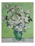 Vase with White Roses, 1890 Reproduction procédé giclée par Vincent van Gogh