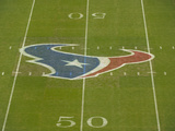 Houston Texans - Sept 9, 2012: Texans Logo on the Field at Reliant Stadium Photographic Print by Dave Einsel