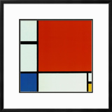 Composição com Vermelho Azul Amarelo Posters por Piet Mondrian
