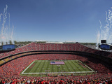 Kansas City Chiefs - Sept 9, 2012: Arrowhead Stadium Photographic Print by Charlie Riedel