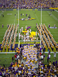Louisiana State University: LSU Tigers Take the Field on Game Day Photographic Print