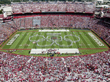 University of South Carolina: the Band Preforms Pregame in Williams-Brice Stadium Fotografisk tryk