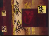 Buddha IV - Goldfoil Stretched Canvas Print by Verbeek & Van Den Broek 