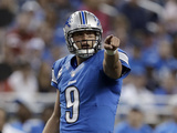 Detroit Lions - Sept 9, 2012: Matthew Stafford Photographic Print by Paul Sancya