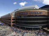 Detroit Lions - Sept 9, 2012: Outside Ford Field Photographic Print by Paul Sancya