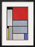 Tableau I Framed Giclee Print by Piet Mondrian