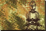 Zen Garden Stretched Canvas Print by Erin Clark
