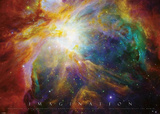Imagination Nebula - Albert Einstein Quote Posters