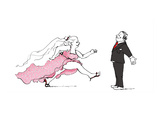Hochzeit Giclee Print by Anne-Luise Gross