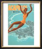Acapulco, Mexico: Woman and Water Posters