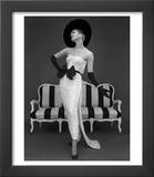 Model in John Cavanagh's Strapless Evening Gown, Spring 1957 Posters by John French
