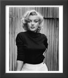 Portrait of Actress Marilyn Monroe on Patio of Her Home Posters by Alfred Eisenstaedt