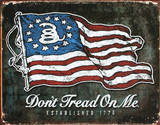 Don't Tread On Me - American Flag Tin Sign