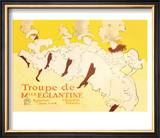 Troupe de Mille Eglantine Poster by Henri de Toulouse-Lautrec