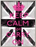Keep Calm and Carry On Láminas por Louise Carey