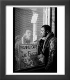 Boxer Muhammad Ali Taunting Rival Joe Frazier at Frazier's Training Headquarters Art by John Shearer