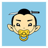 Little Samurai Print by Volker Dornemann