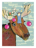 Rentier Weihnacht Giclee Print by Meike Toepperwien