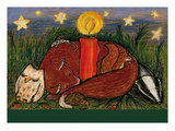 Weihnachtstiere Giclee Print by Eva Jaeger