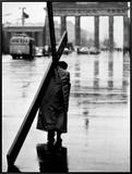 Man Carrying Cross, Berlin, October 1961 Framed Canvas Print by Toni Frissell