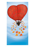 Herzballon Giclee Print by Eva Jaeger