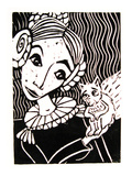 Josefine und Giotti Lámina giclée por Tonia Wiatrowski