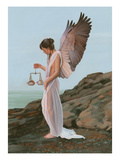 Justice Angel Reproduction procédé giclée par Carol Heyer