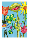 Belebter Blumenstrauss Giclee Print by Eva Jaeger