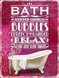 Bath-Bubbles-Relax Blikskilt