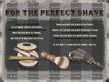 For the Perfect Shave Blikskilt