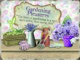 Gardening Pleasures Cartel de chapa