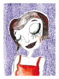 Lila Maedchen Giclee Print by Tonia Wiatrowski