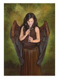 Flute Angel Giclee Print by Carol Heyer