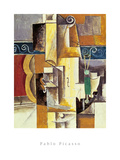 Violin And Guitar Poster van Pablo Picasso Violin And Guitar Poster van Pablo Picasso