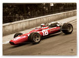 Ferrari F1 Vintage Bandini   Wood Sign