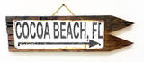 Cocoa Beach, FL Rusted Wood Sign