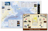 National Geographic - Titanic Map, Two-Sided Poster Poster von National Geographic