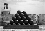 Cannonballs at El Morro San Juan Puerto Rico Poster