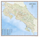 National Geographic - Costa Rica Map Laminated Poster Posters by National Geographic